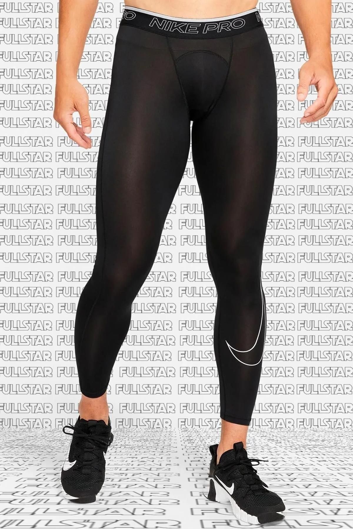 Pro Men's Leggins Tights Dri-fit Black Siyah Erkek Tayt