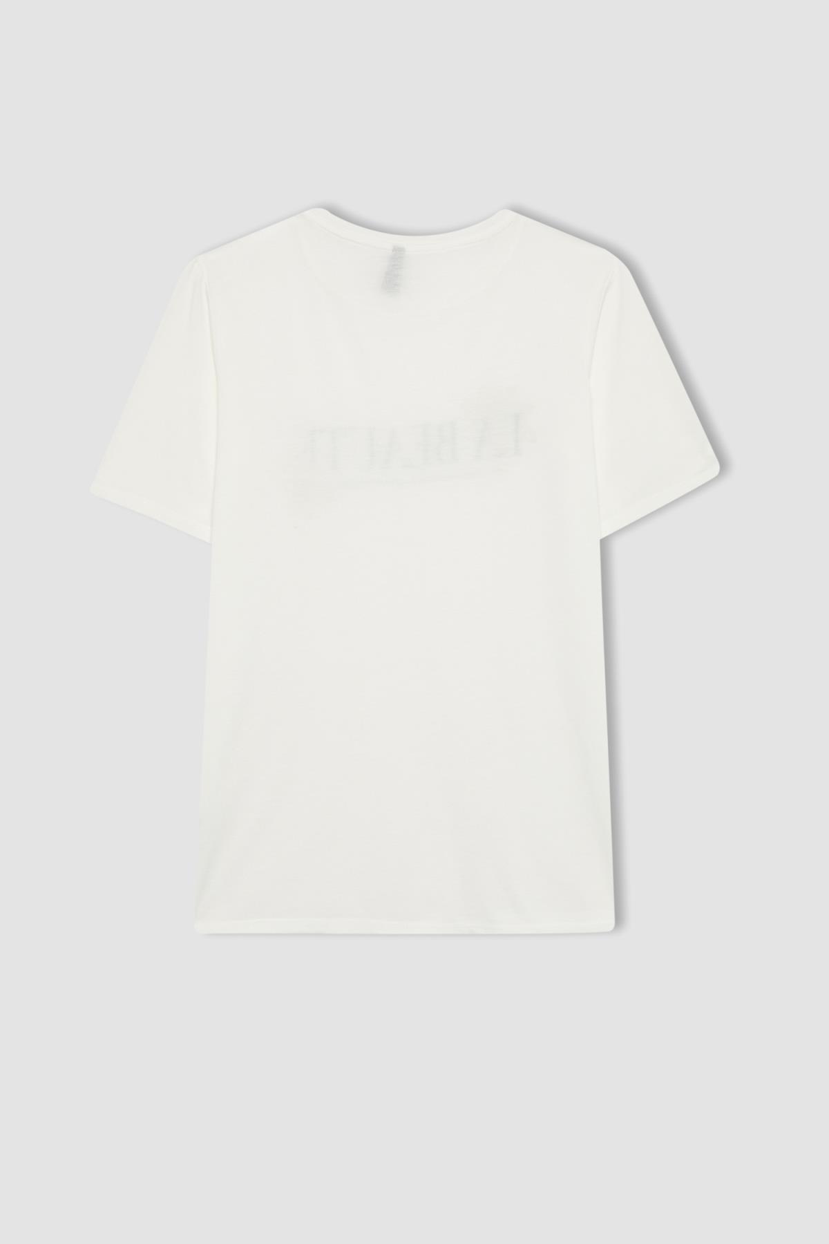 تی شرت زنانه دفاکتو | C2106AX24SP Defacto - Image 3