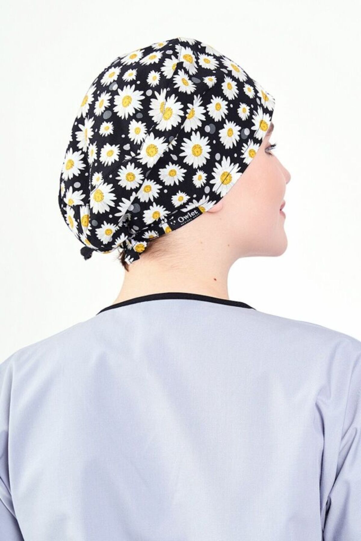 Owlet Medikal-Daisy Patterned Surgical Bonnet 5