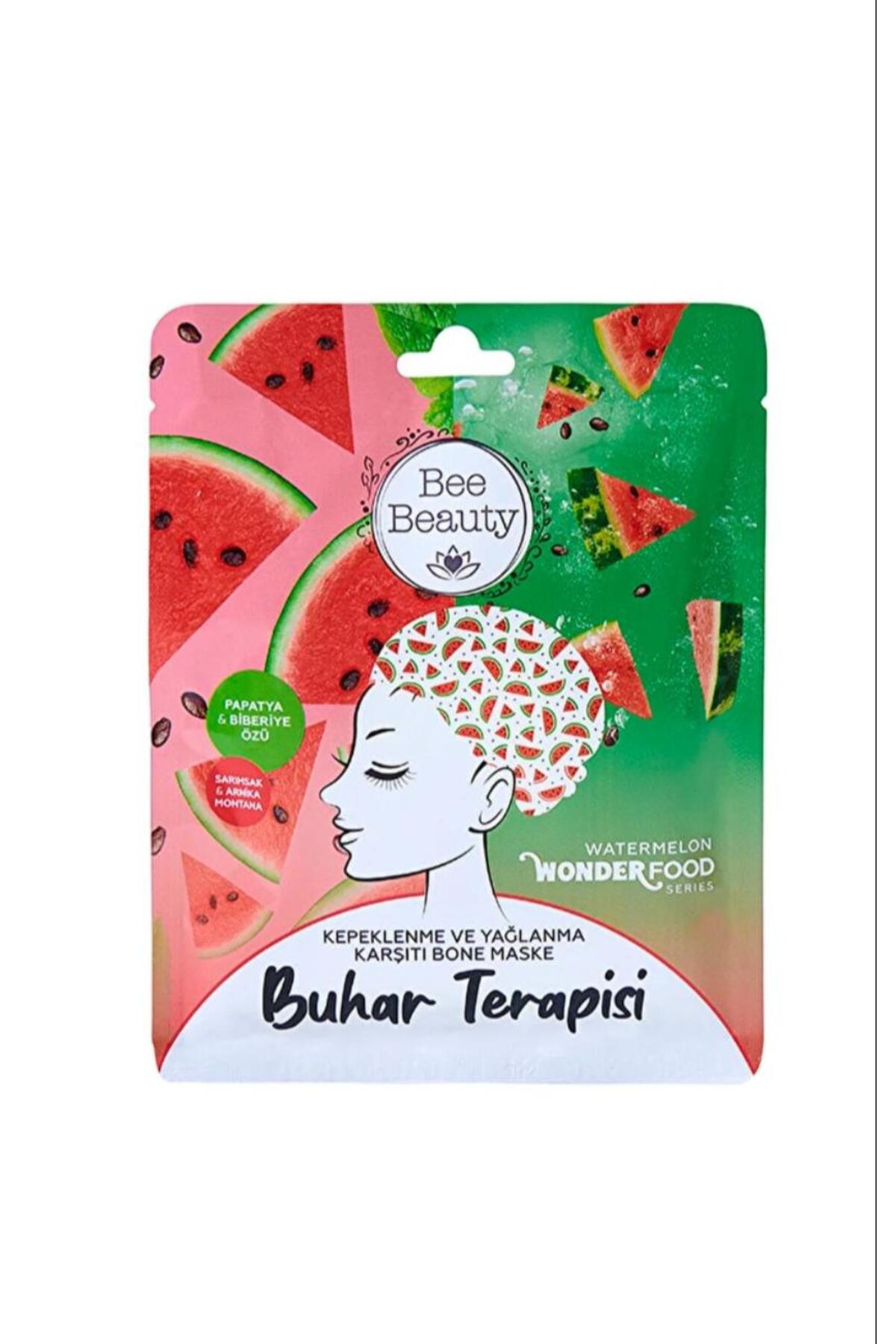 Bee Beauty Wonder Food Karpuz Buhar Terapisi Kepeklenme ve Yağlanma Karşıtı Bone Maske — 457