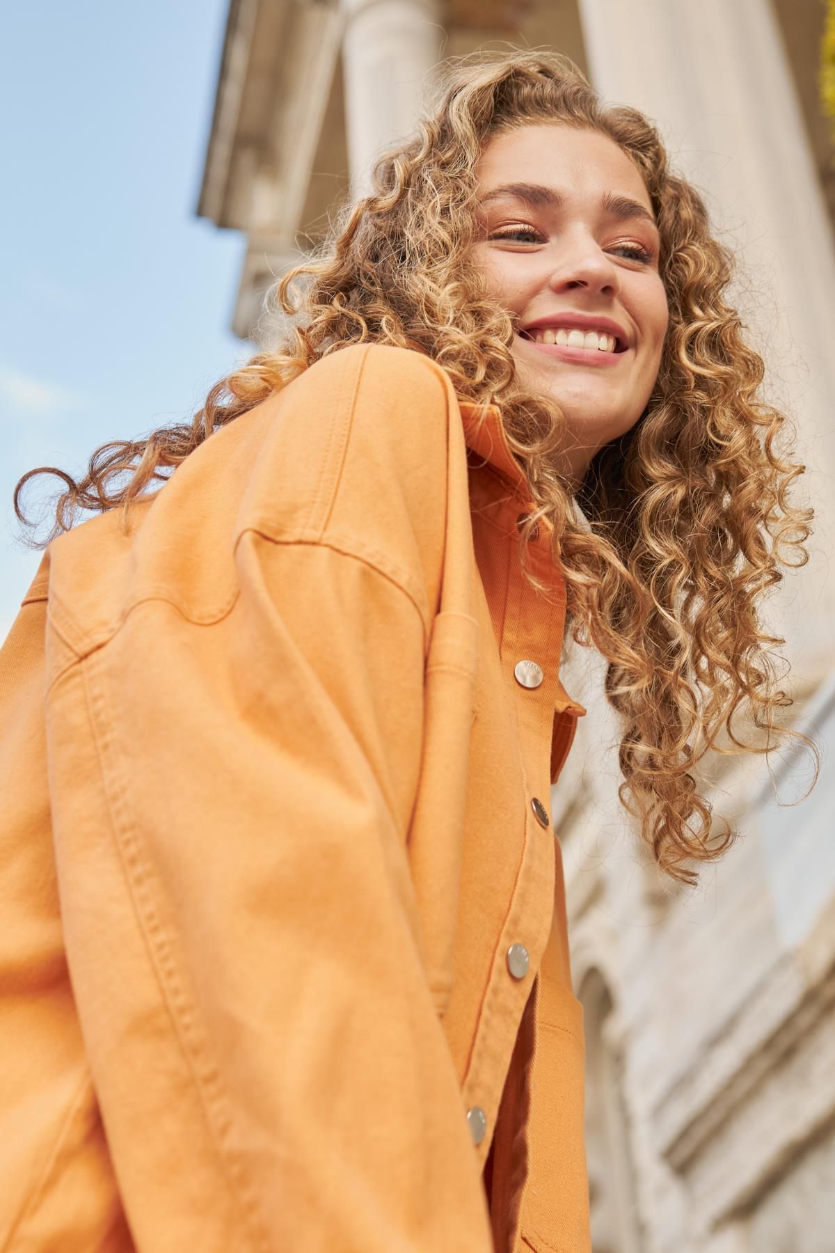 Colored discount jean jacket
