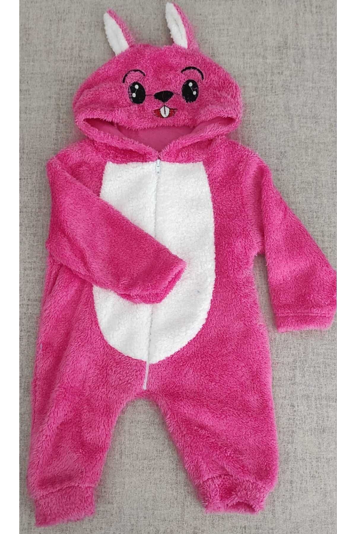 Oskar-Baby Rabbit Plush Jumpsuit 1