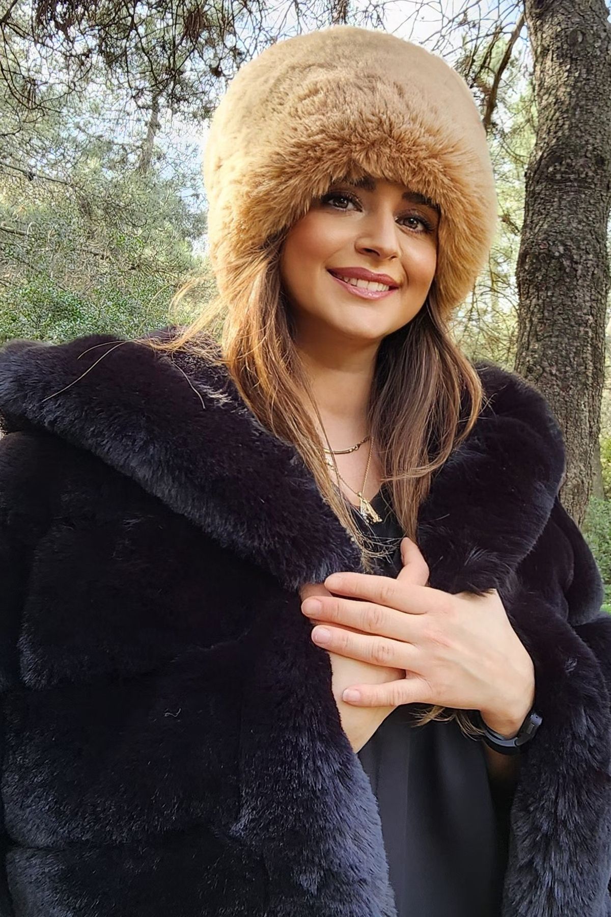 Faux fur sweaters online hot sale
