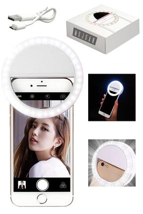 Taşınabilir Cep Telefonu Selfie Işığı Ring Light Led Flash Beauty MGLMS