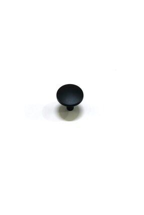 Düz Düğme Kulp Mat Siyah Çap 35 Mm KLP53530045