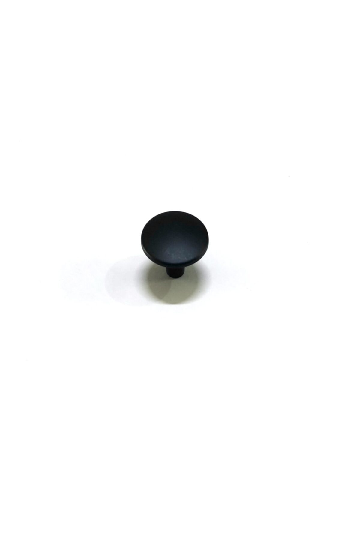 AKÇASAN Düz Düğme Kulp Mat Siyah Çap 35 Mm