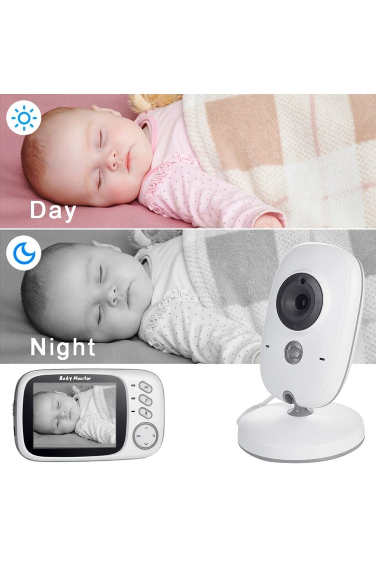 Angel Eye Angeleye Ks-603 Ekranlı Bebek Kamerası Gece Görüşlü Wifi'li fotoğrafı 3 (önizleme)