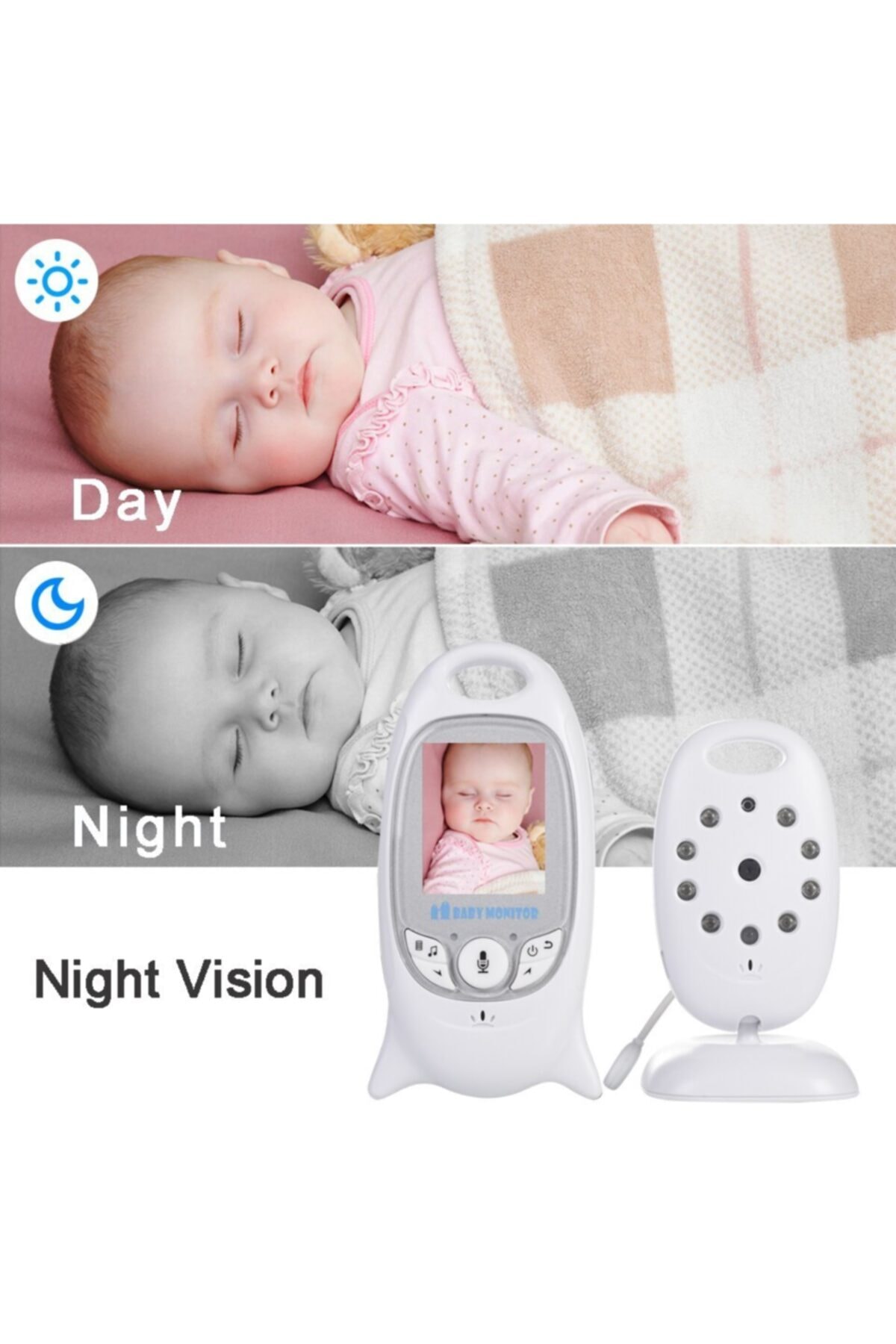 Angel Eye Angeleye Ks-601 Ekranlı Bebek Kamerası Gece Görüşlü Wifi'li fotoğrafı 4 (önizleme)