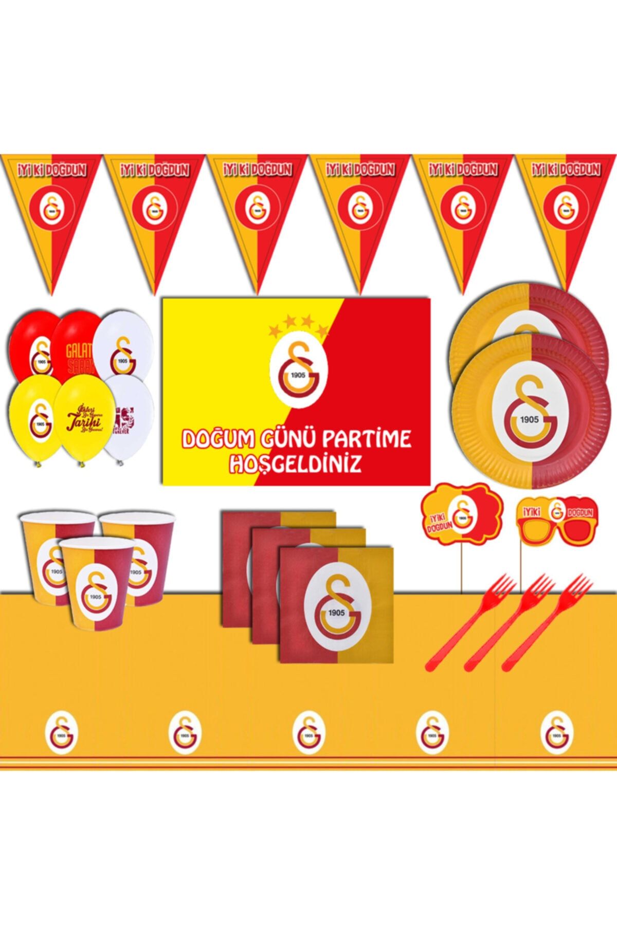 Galatasaray Party Tischdekoration GS-Logo Wabenpapier