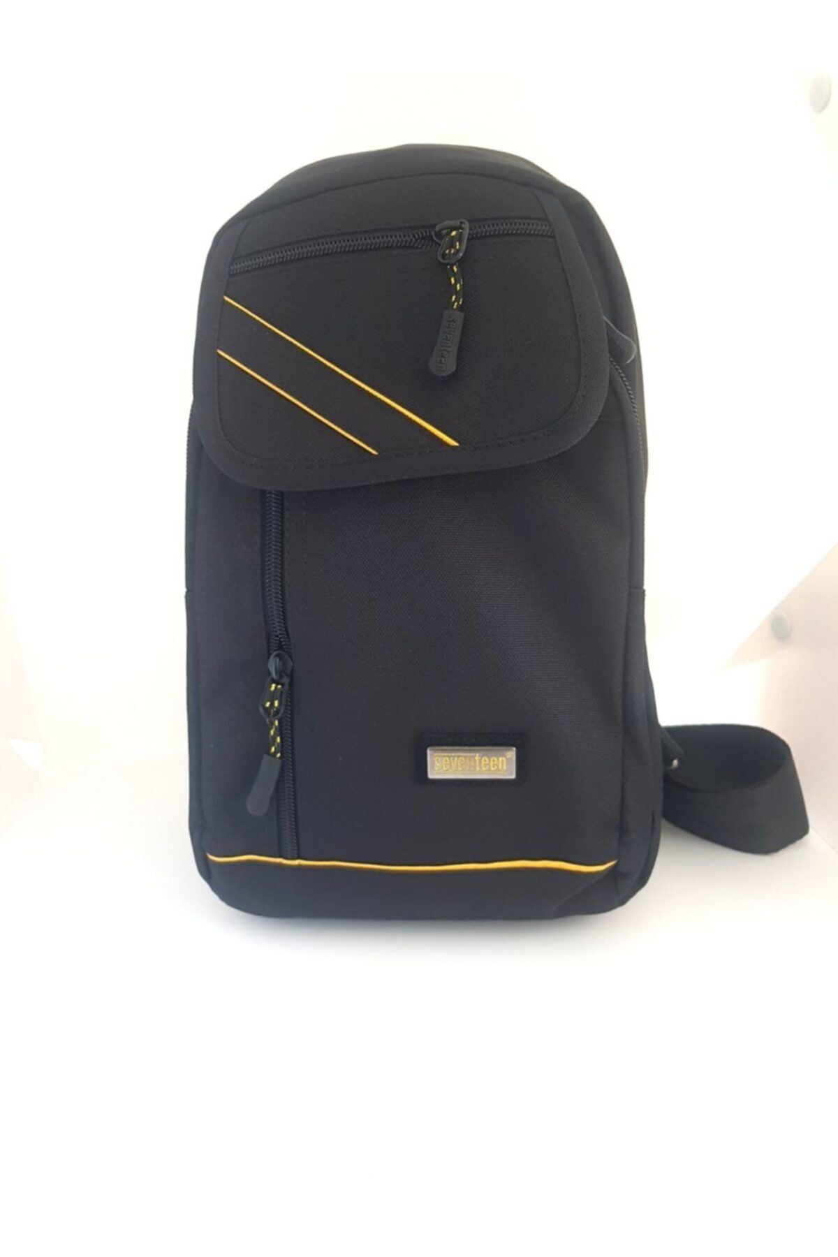 SEVENTEEN Geantă Neagră De Umăr Pentru Bărbați 4926 Unisex - One Size