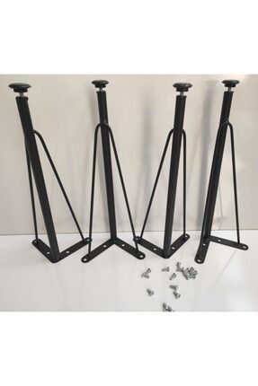 Metal Sıyah Takım Masa Ayağı 40 Cm MA44