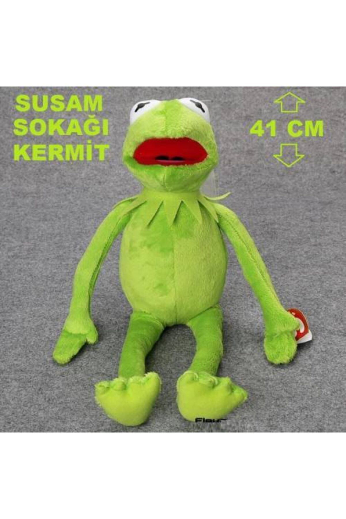 Schulzz Susam Sokağı Kurbağa Kermit Peluş Oyuncak 41cm - 3