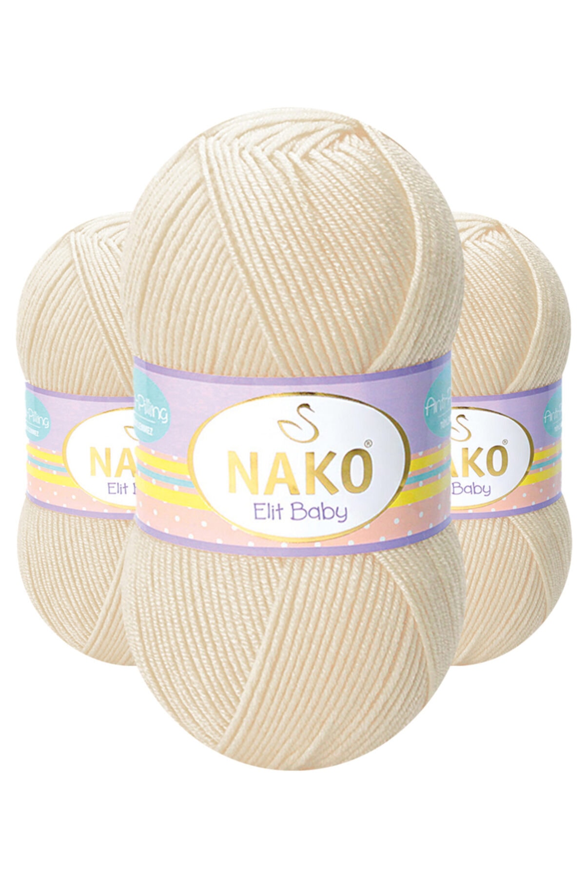 5 Pcs ) Elite Baby 11451 Almond Hand Knitting Yarns Vest Cardigan Sweater Yarn Baby Blanket Yarn