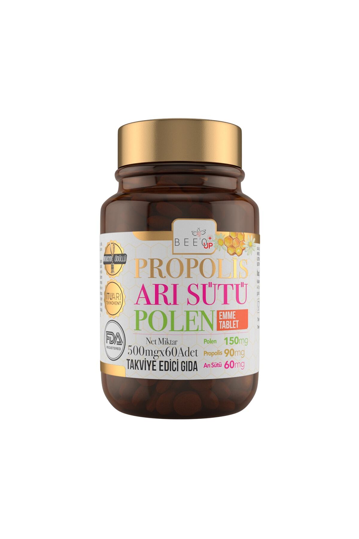 beeo propolis ari sutu polen emme tablet 500 mg x 60 adet fiyati yorumlari trendyol