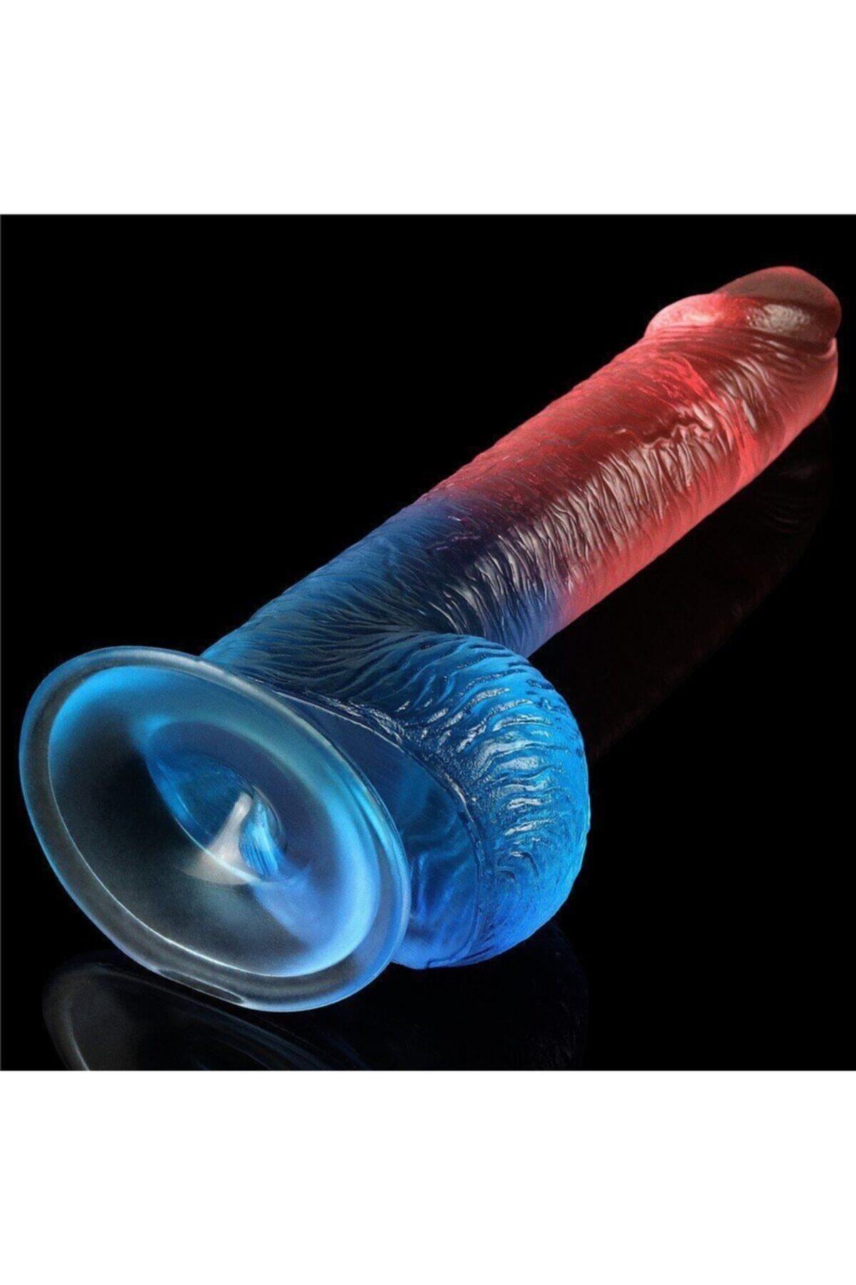 Dazzle Studs 19 Cm Jel Doku Flexible Realistik Dildo 3