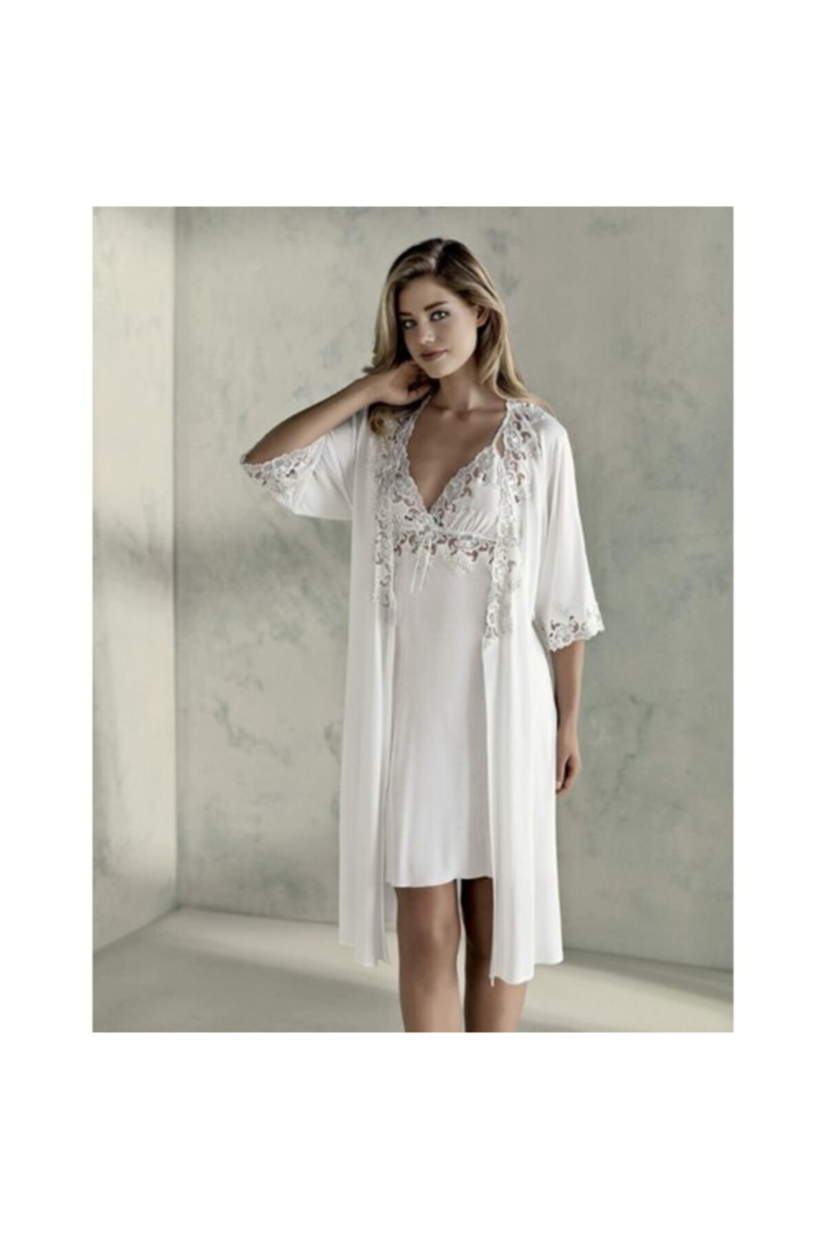 Espuar Kadın Beyaz Çeyiz Seti 000722  6'lı