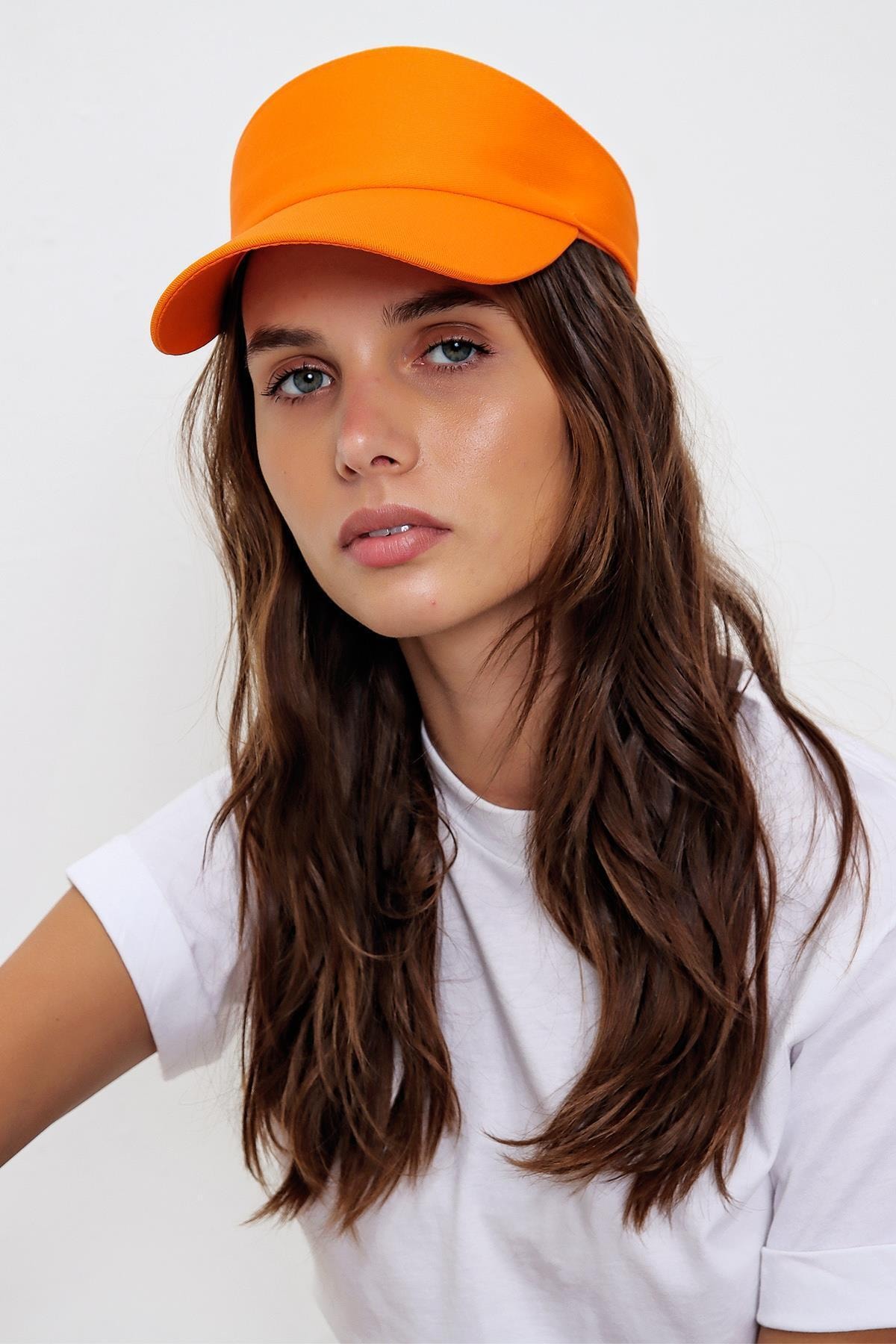 Trend Alaçatı Stili Cap Orange Sport