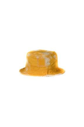 Unisex Sarı Bleach Bucket Şapka 02003