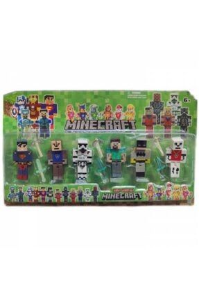 Minecraft Süper Kahramanlar Figür Oyuncakları - 12 Parça Minecraft Figür Seti - Minecraft Figürü minecraft-super-12-prc-figur-seti
