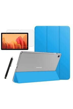 Samsung Galaxy Tab A7 T500 T505 T507 Uyumlu Smart Cover Tablet Kılıfı Ekran Koruyucu Kalem nzhtbls766
