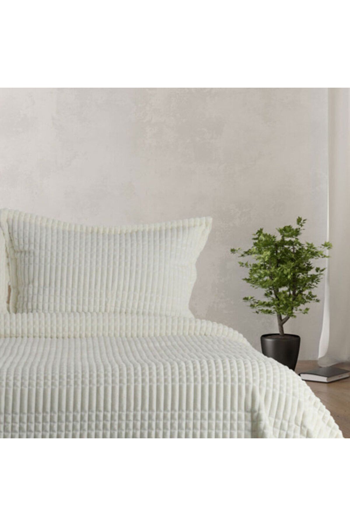 Merinos-Modern Line Cream Single Bedspread Set 1