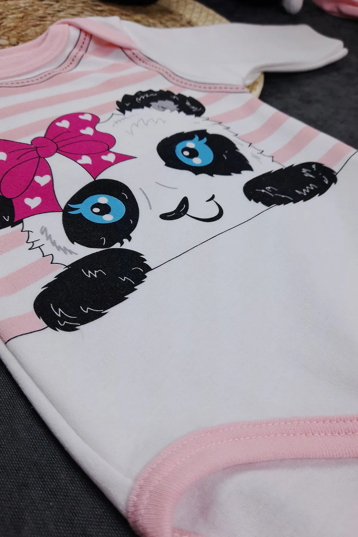 Mai Perla Pembe Panda Zıbın  Bebek Takım fotoğrafı 2 (önizleme)