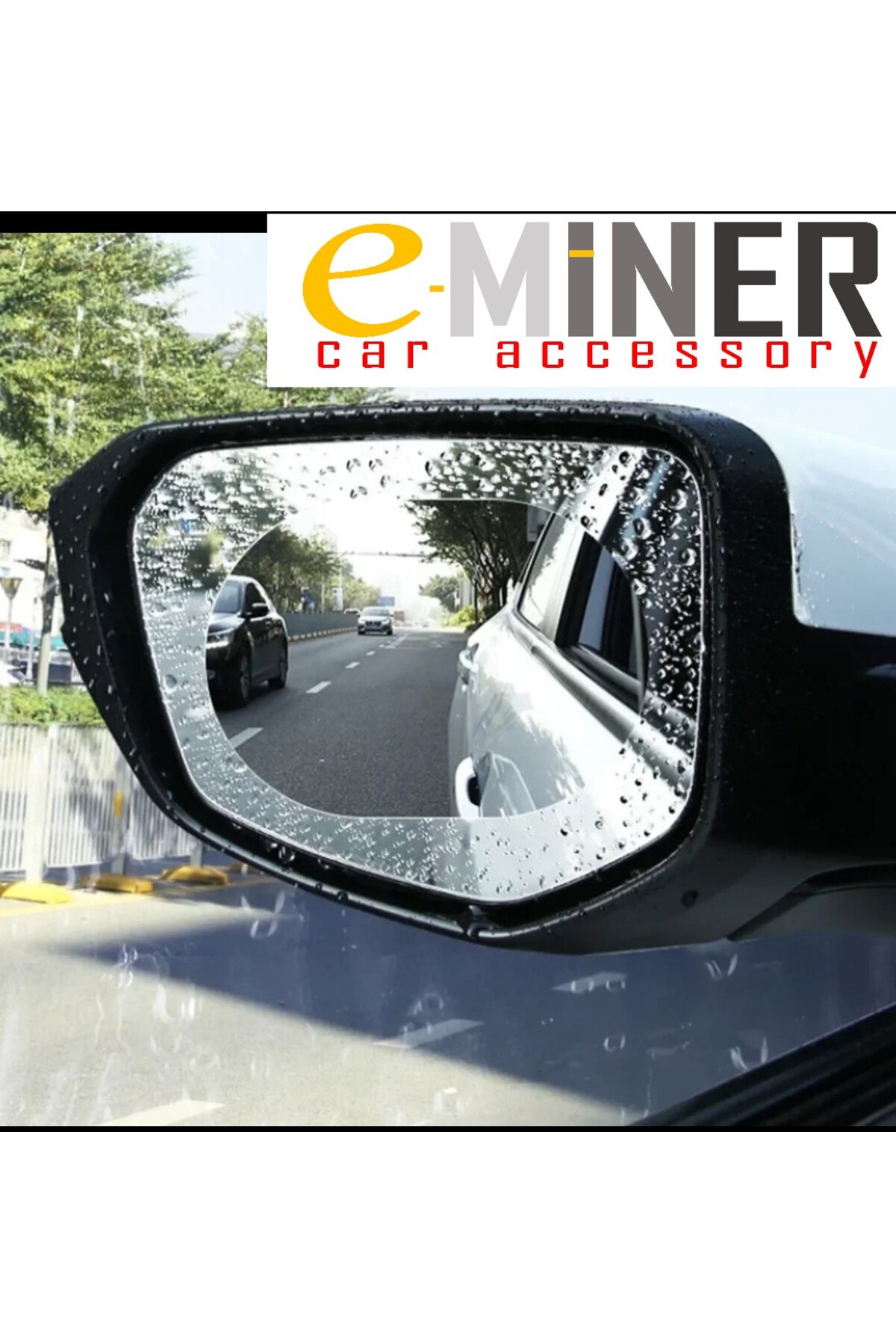 EMİNER ®Oto Dış Ayna Yağmur Tutmaz Kaydırıcı Film 2 Adet (sağ/sol) Premium