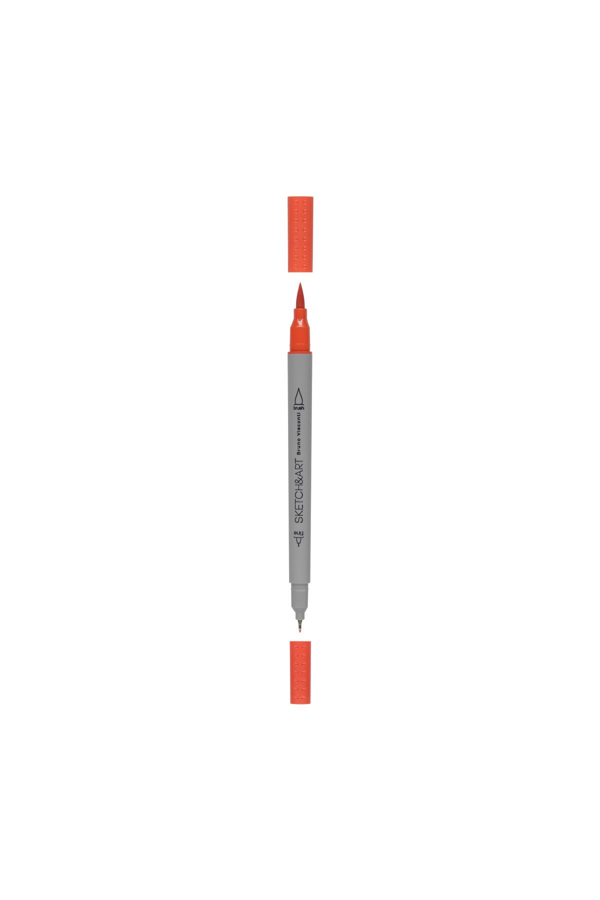 Bruno Visconti-SKETCH&ART Double Sided Brush Pen and Fineliner (Brush tip + Fine Tip) 24 Colors 6