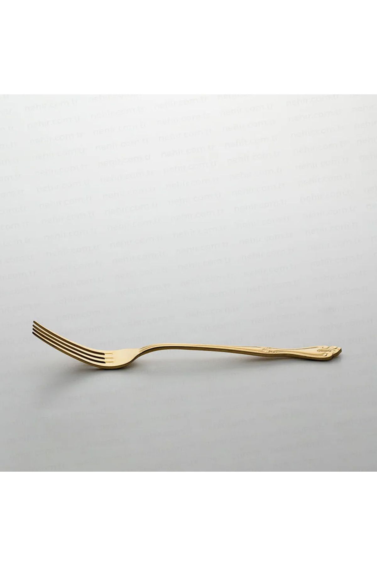 Nehir-Lalezar Titan Gold Satin 84 Pieces 12 Person Cutlery Set 7