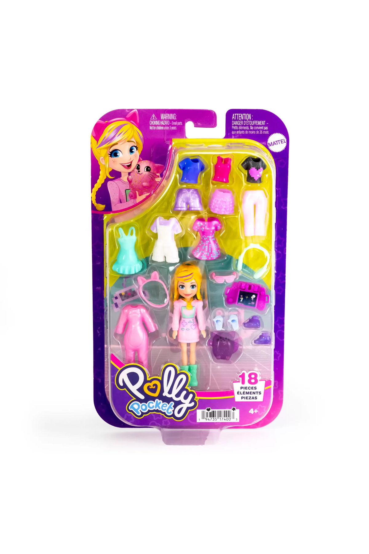 Polly Pocket Farklı Kombin Eğlencesi Oyun Setleri HKV88-HRD60