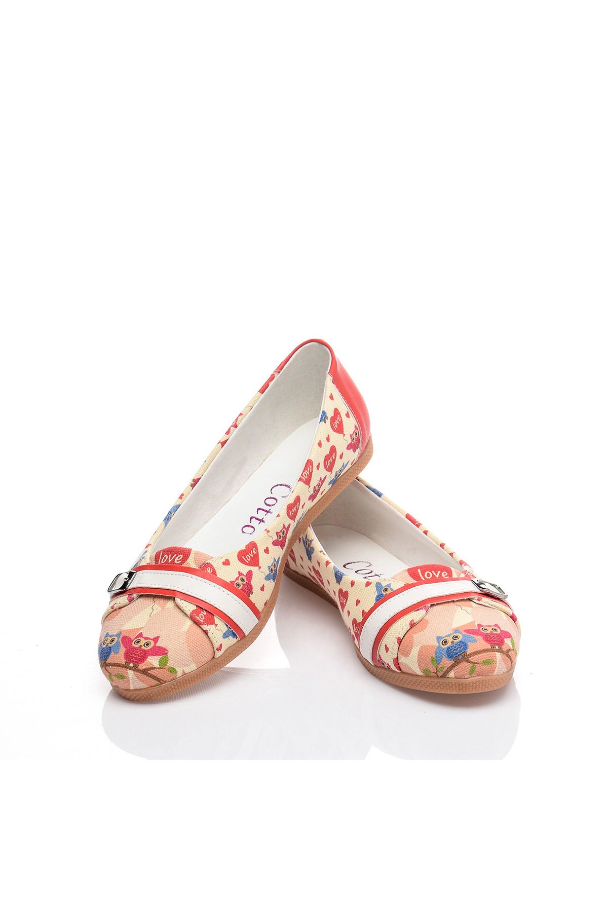 Cotto Shoes-Printed Colorful Linen Women's Ballerinas 1