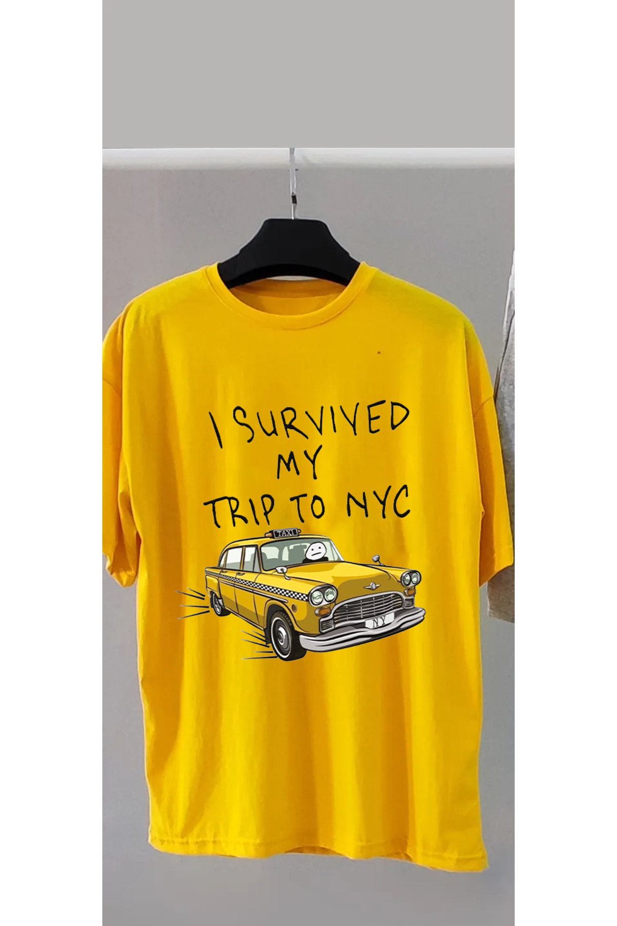 Pisa Art I Survived My Trip To Nyc, Tom Holland Tişört Oversize