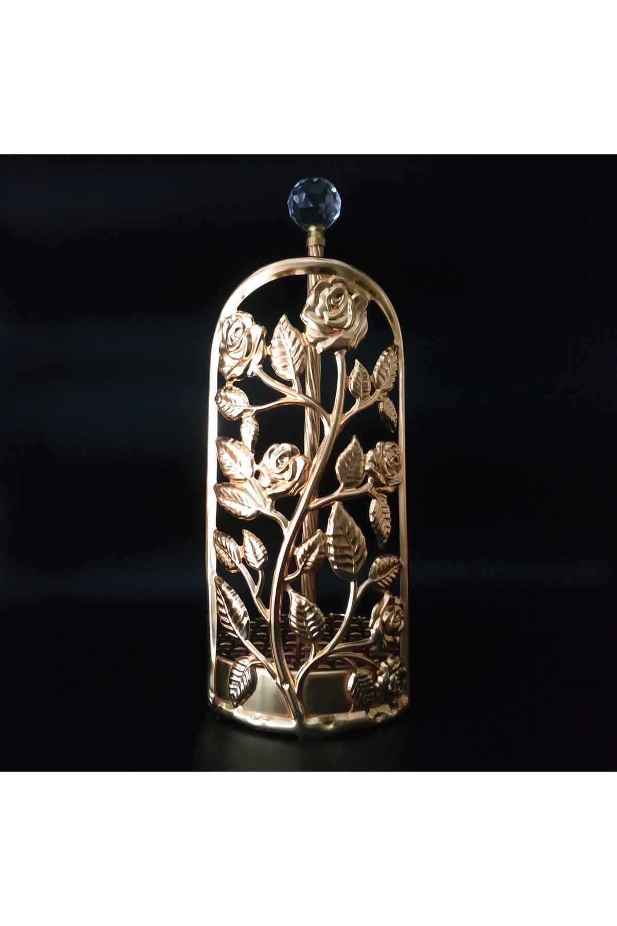 HİLALKRİSTAL Suport Pentru Prosoape Gold Luxury Roll - Suport Pentru Șervețele - One Size