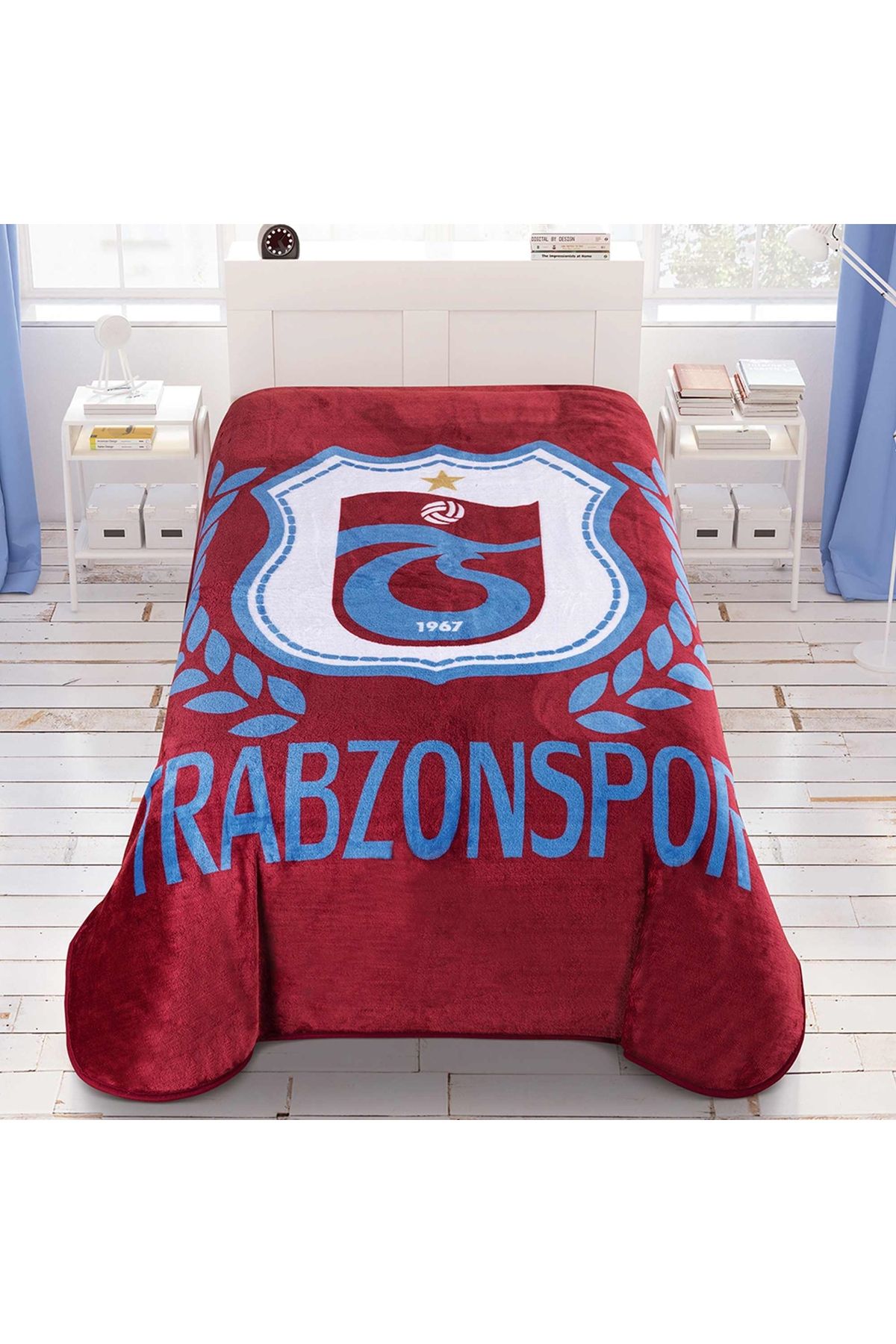 پتوی یک نفره چند رنگ یتو پتو قهرمان Trabzonspor دارای مجوز  Taç