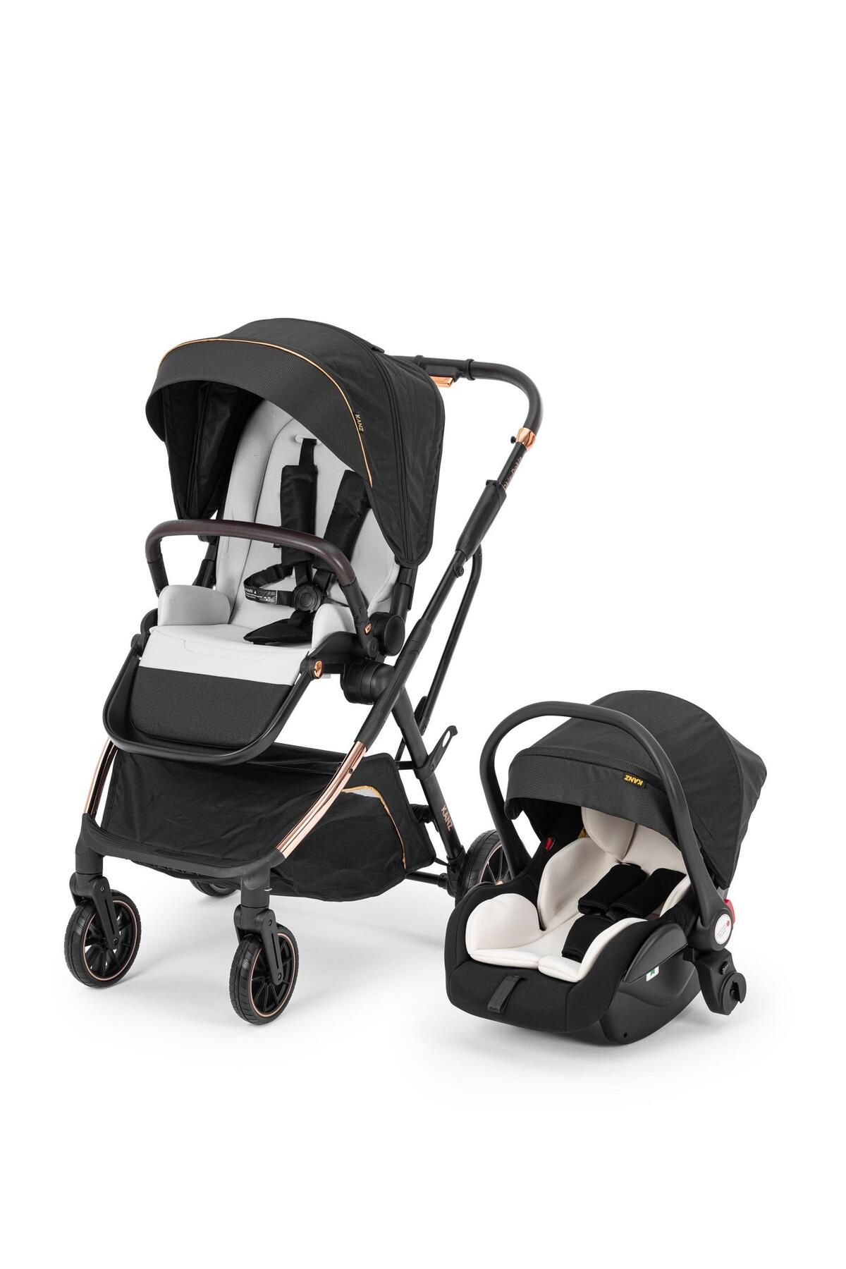 Детская коляска Kanz Okie Dokie Travel System, черная KZ-OKIEDOKIE