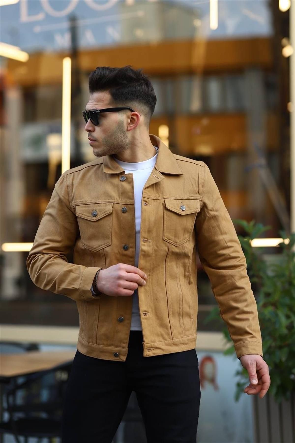 Color hotsell denim jacket