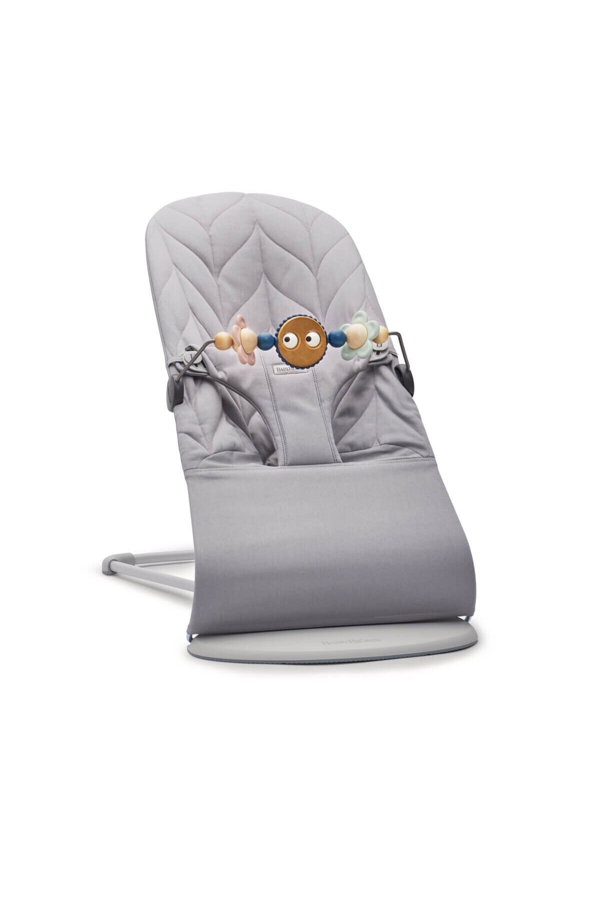 Bliss Infant Carrier with Pastel Toy Petal Woven Grey