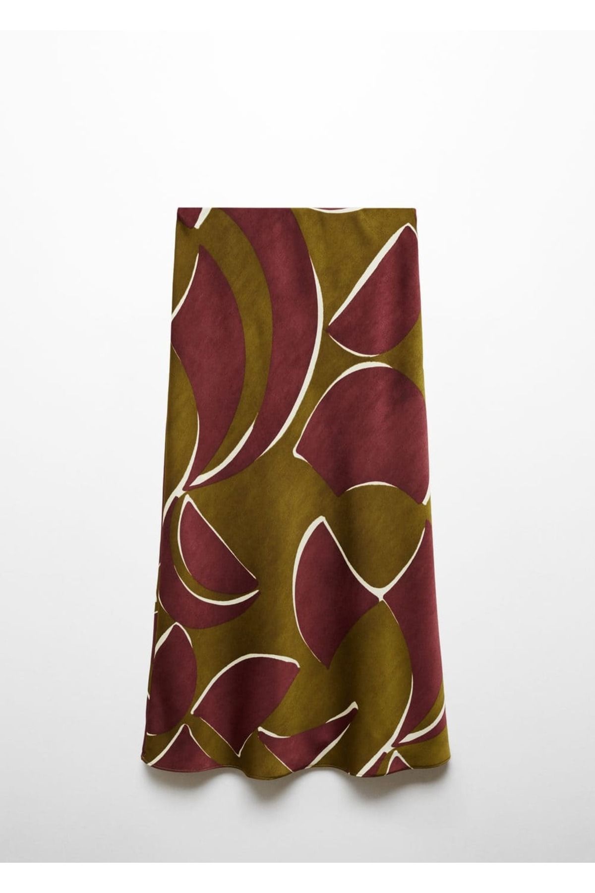 MANGO Woman-Patterned midi skirt 3