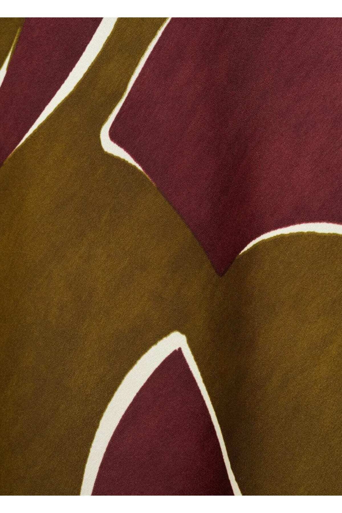 MANGO Woman-Patterned midi skirt 5