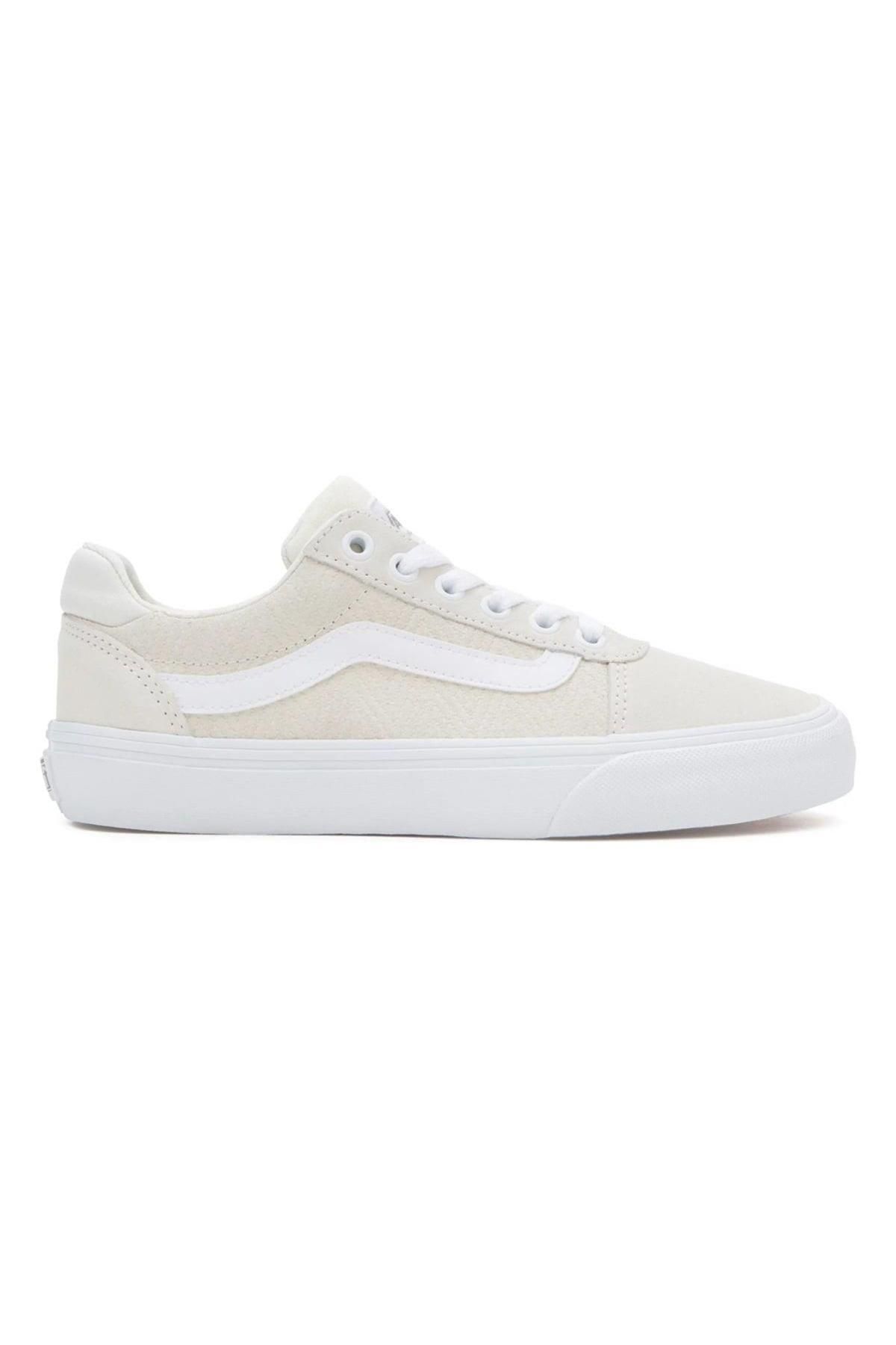 اسنیکر سفید زنانه کفش ورزشی VN000CQS DELUXE اورجینال Vans