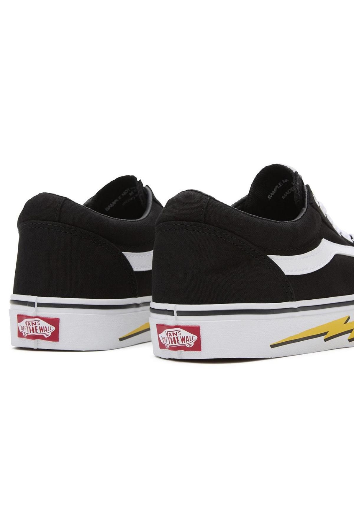 اسنیکر مشکی دخترانه و پسرانه بچگانه کفش ورزشی بچه های سیاه سفید YT Vans