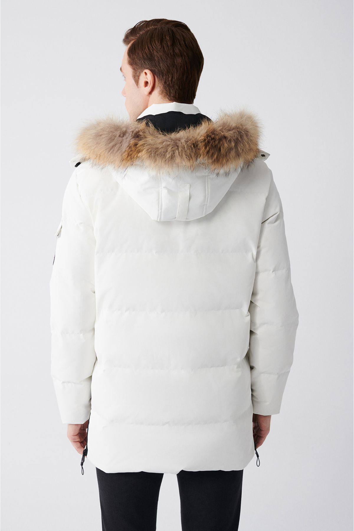 White goose store parka