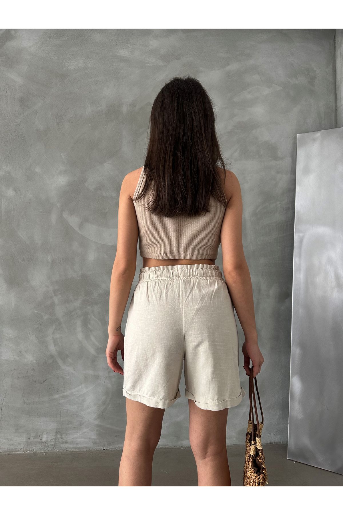 AÈC PRIVÈ-Women's New Season Premium Quality Linen Shorts 777 5