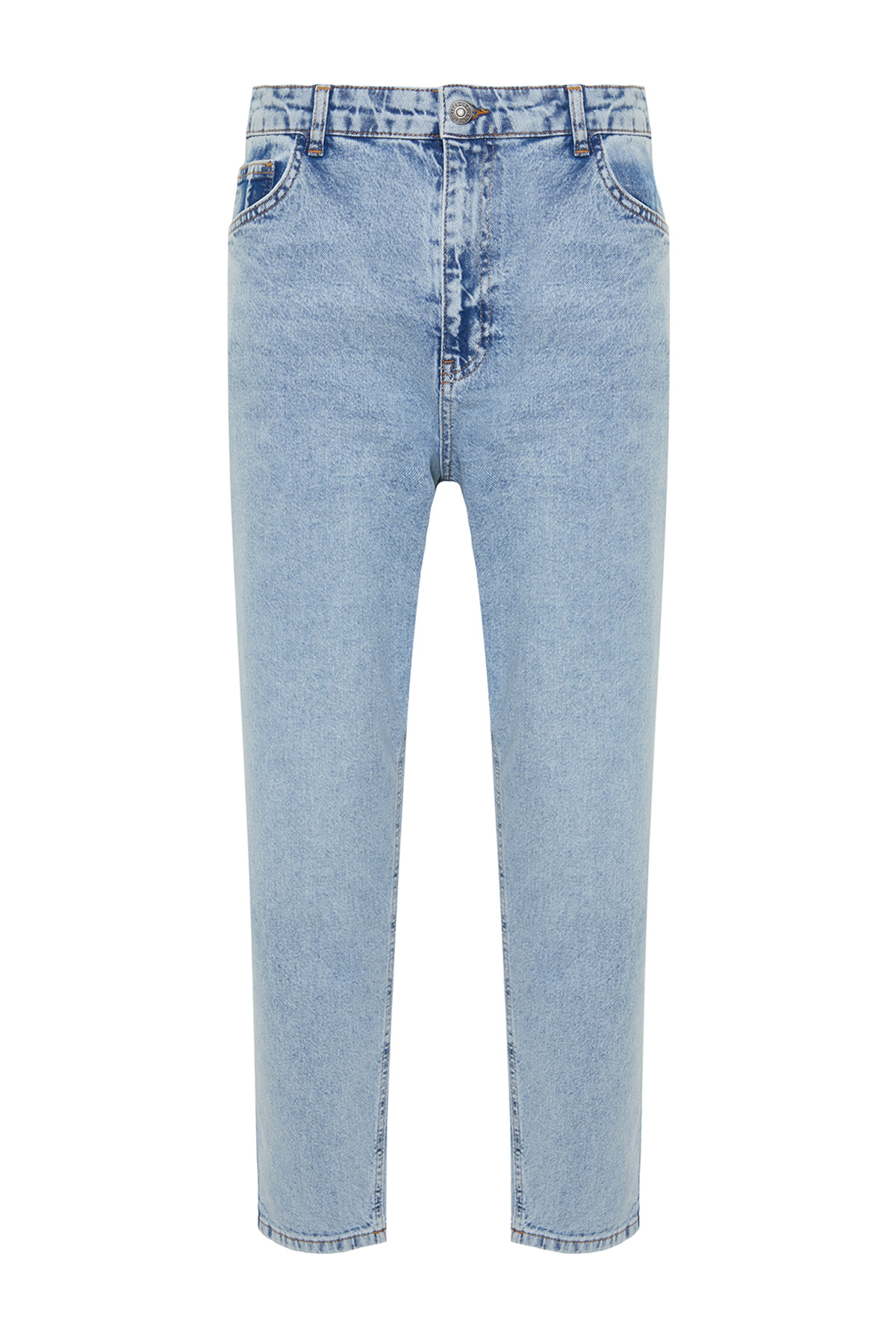 Trendyol Collection-Blaue Jeans mit lockerer Passform, lockere Jeans TMNSS22JE0223 7
