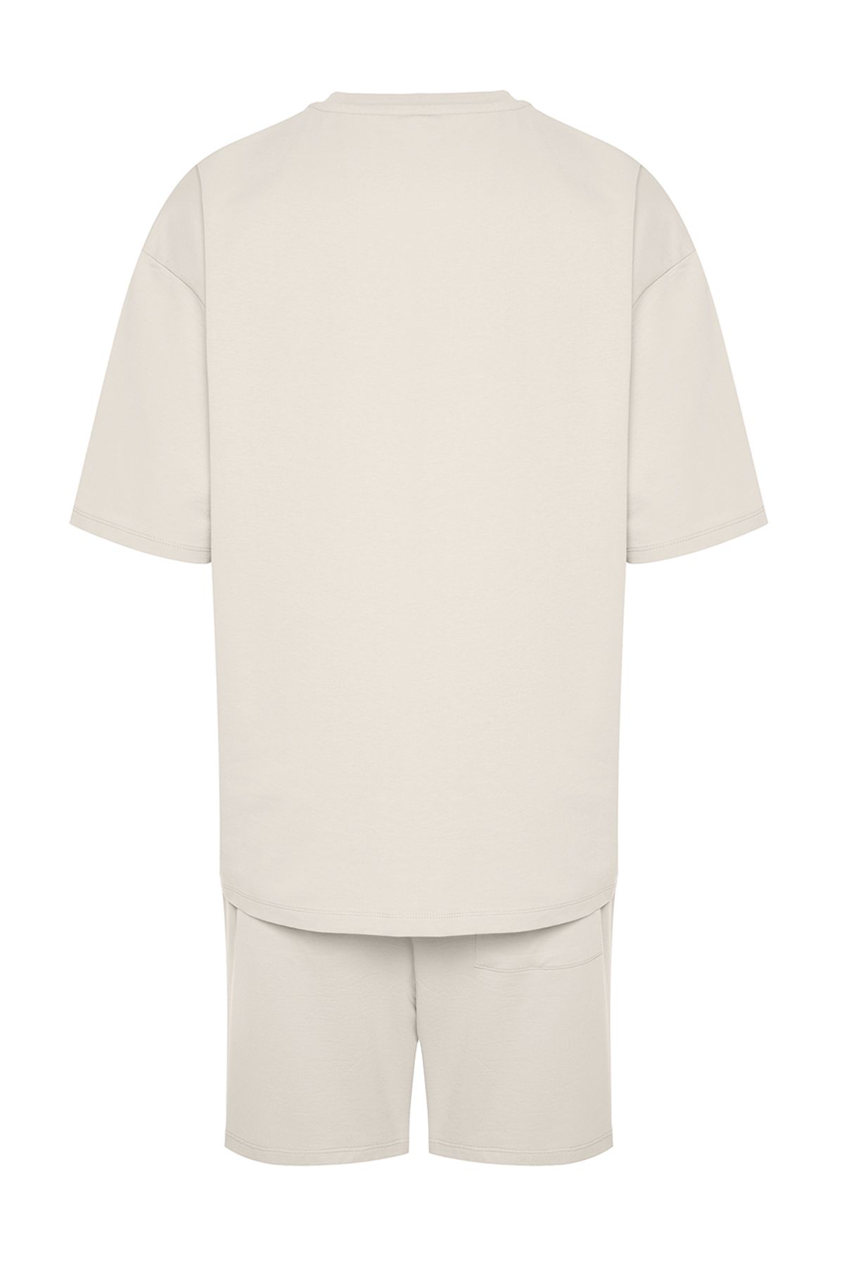 Trendyol Collection-Oversize nyomott kőből készült tréningruha szett - 100% pamut TMNSS24EM00003 9