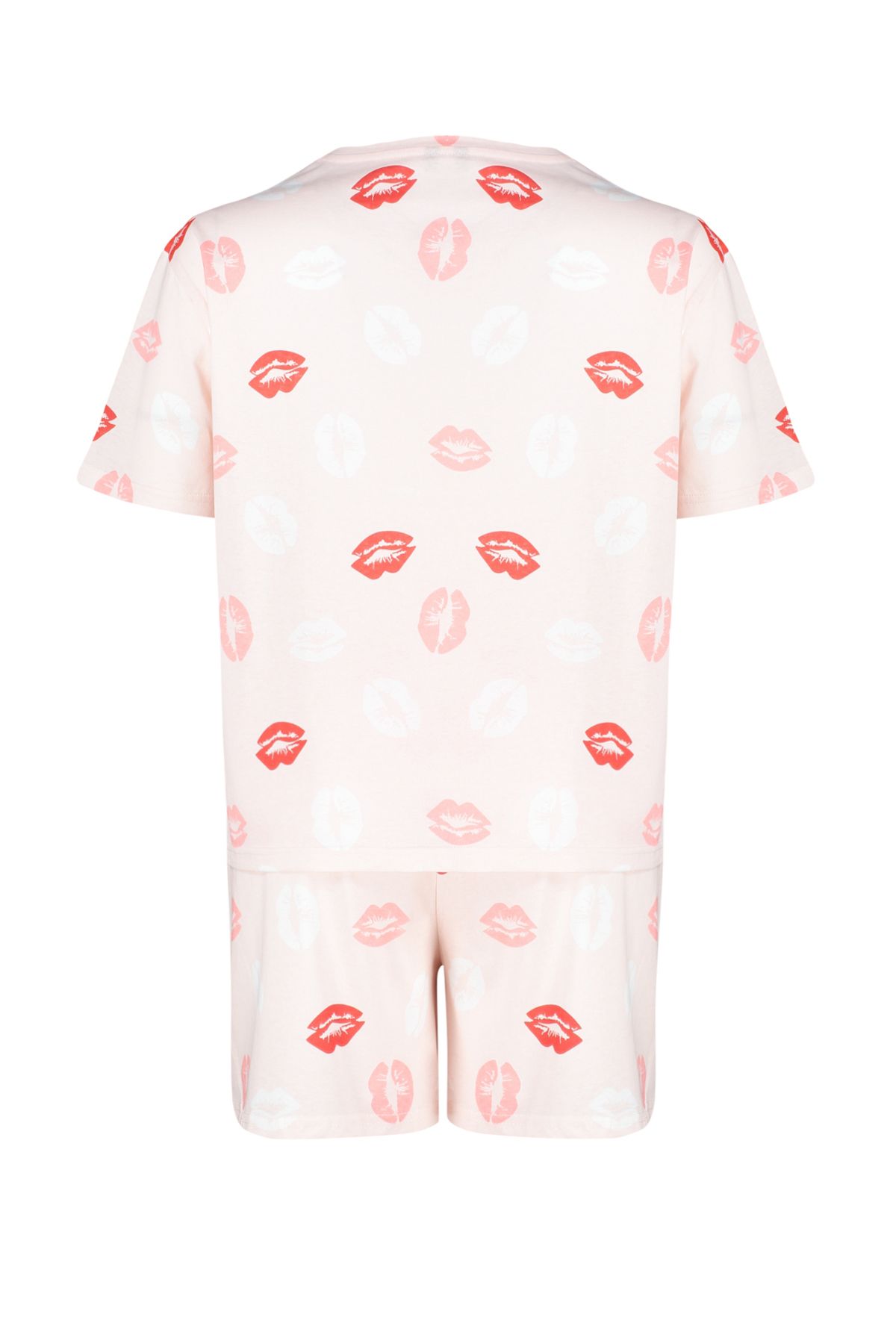 Trendyol Curve-Multicolored Patterned Knitted Pajamas Set TBBSS24AI00040 8