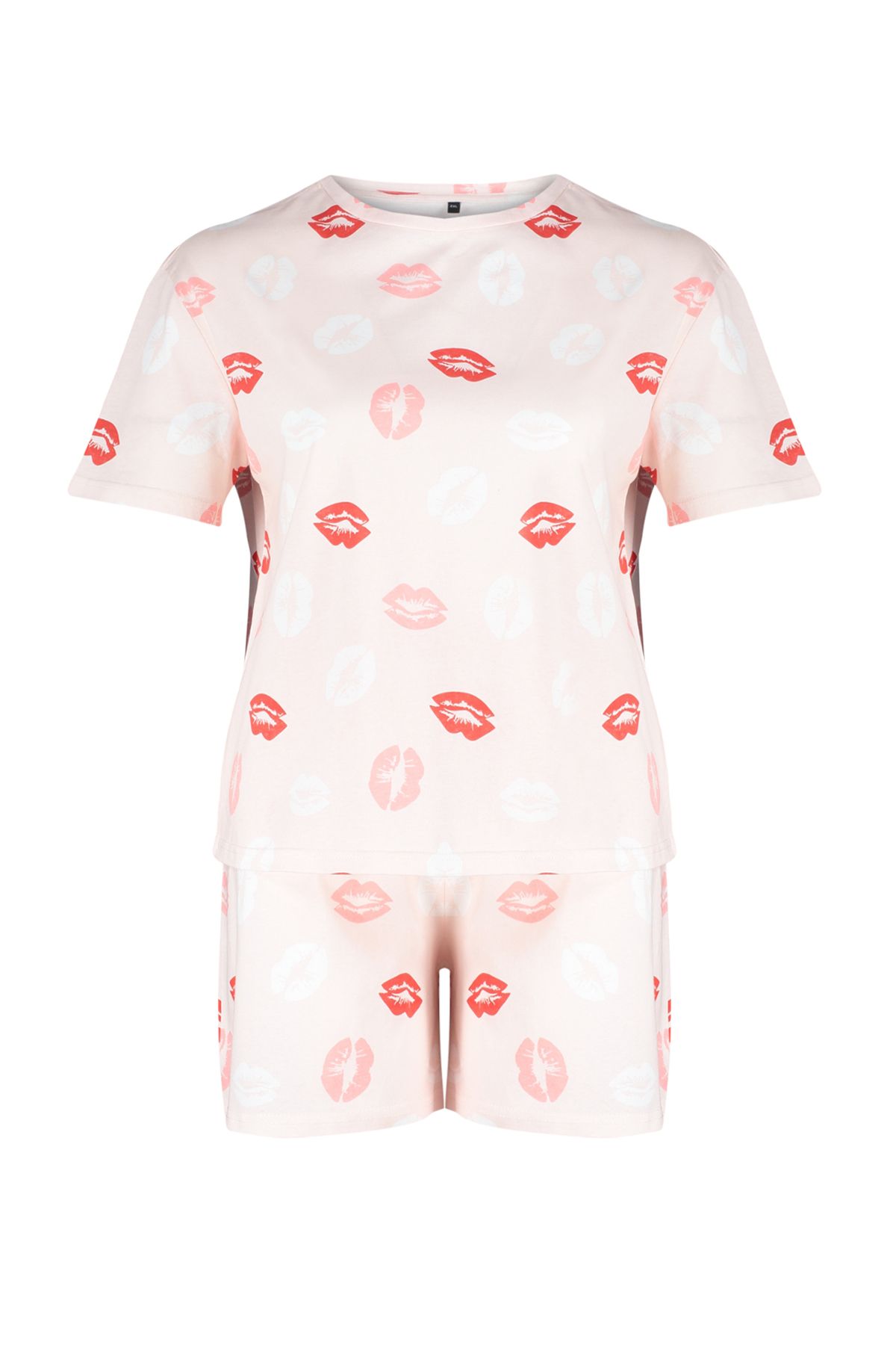 Trendyol Curve-Multicolored Patterned Knitted Pajamas Set TBBSS24AI00040 7