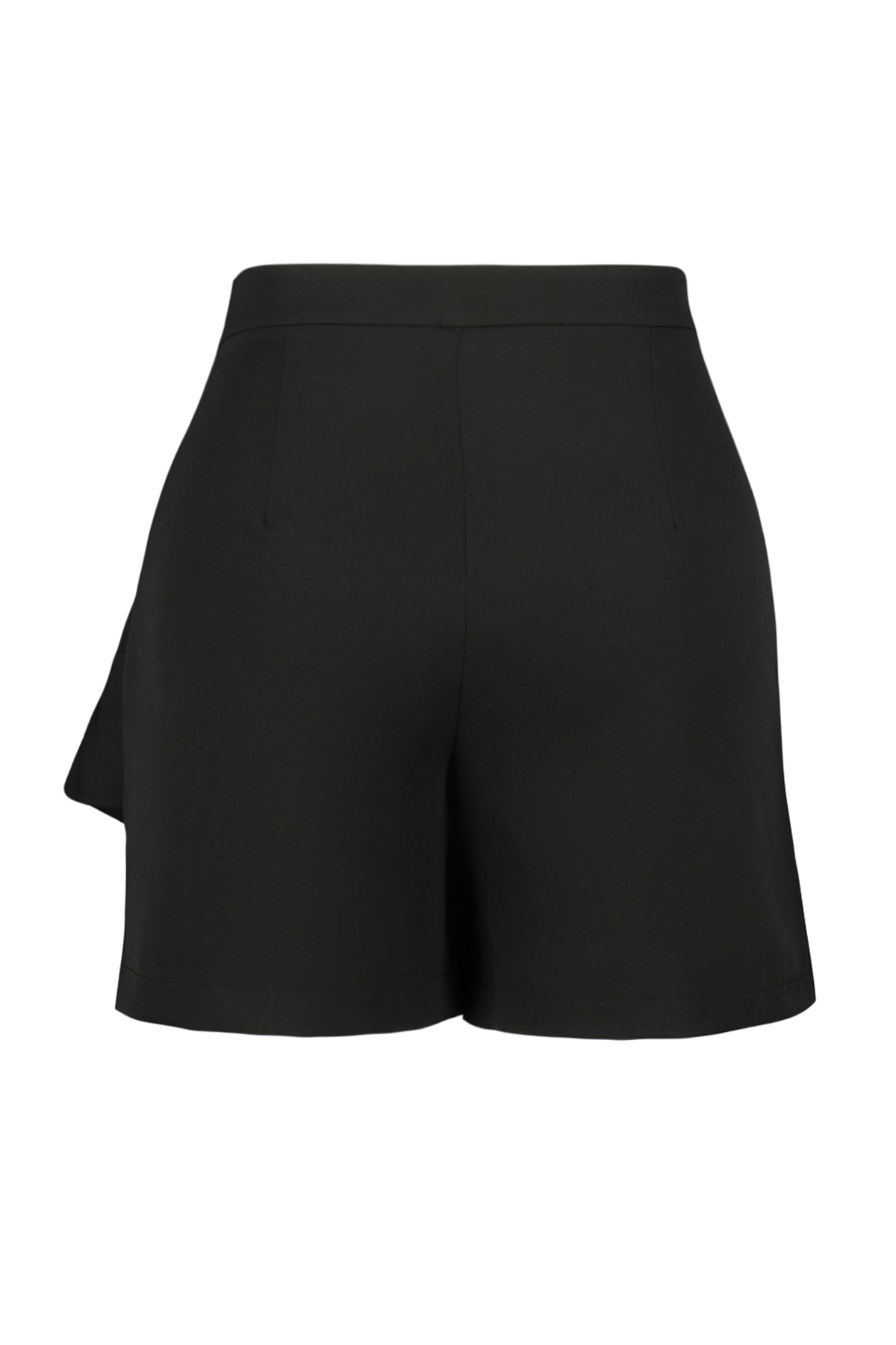 Trendyolmilla  Siyah Yüksek Bel Wide Leg Şort-Etek TBBSS24AP00018 - Görsel 8