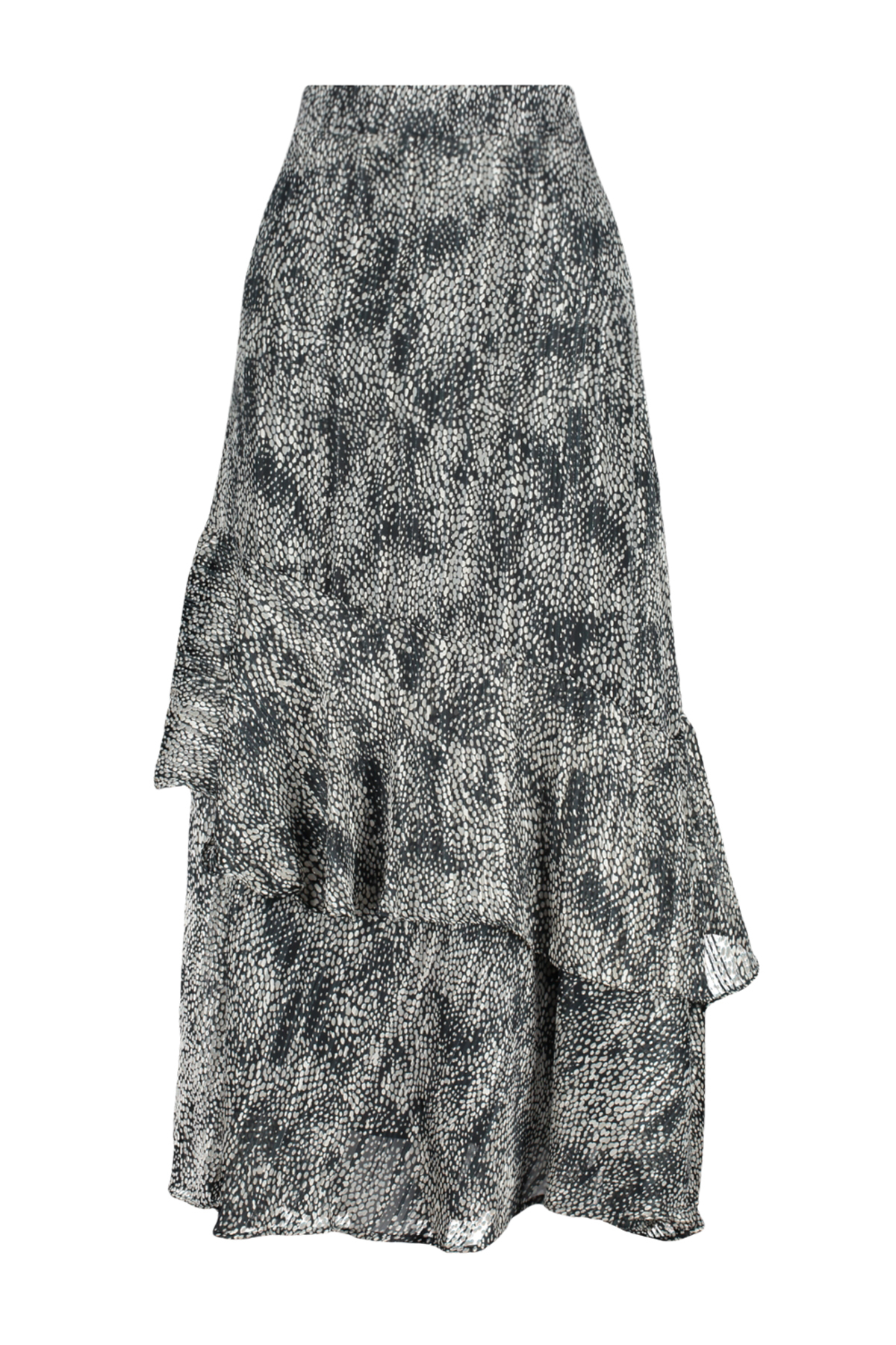 Trendyolmilla  Siyah Animal Desenli Astarlı Dokuma Etek TCTAW24EE00020 - Görsel 7