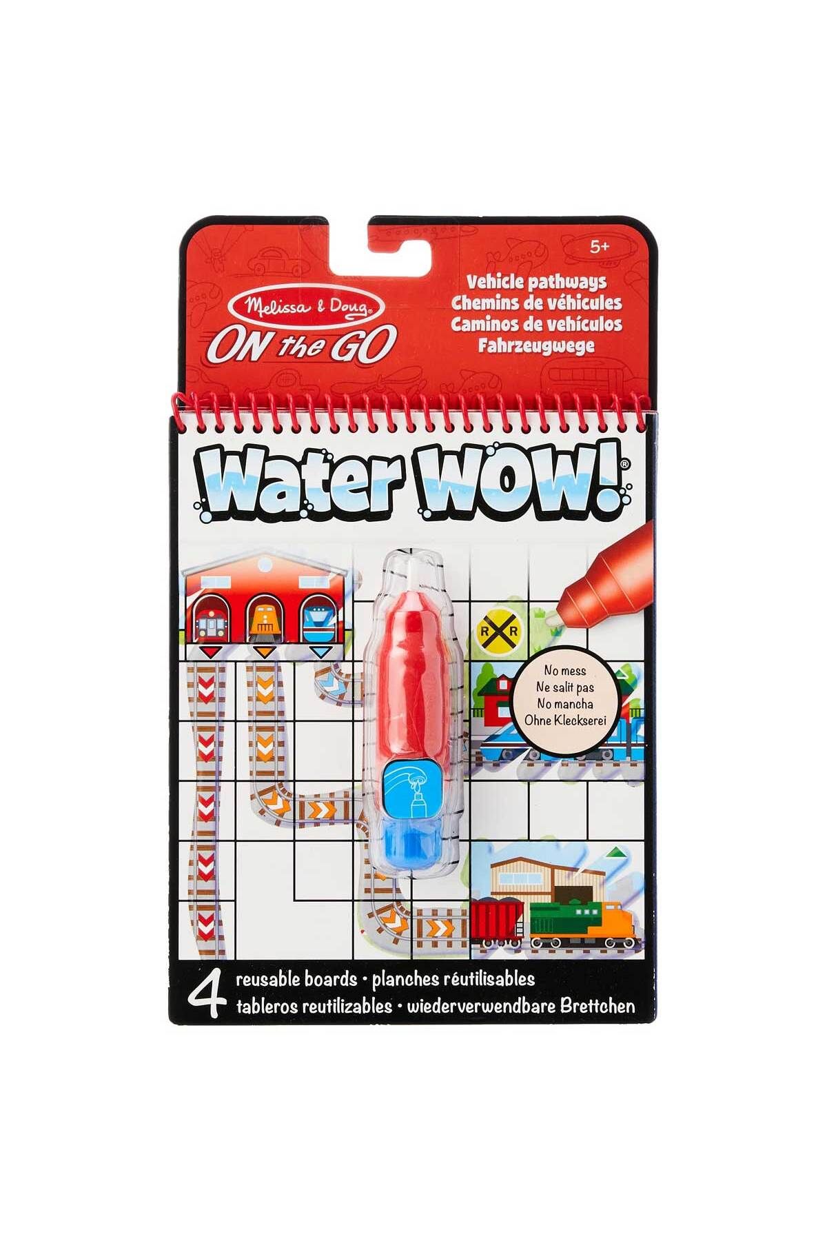 اسباب بازی های آموزشی Melissa Doug کتاب رنگ آمیزی آب Wow جاده وسیله نقلیه Melissa & Doug